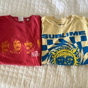 Bundle band sublime Beatles 2 Graphic Kids Tees